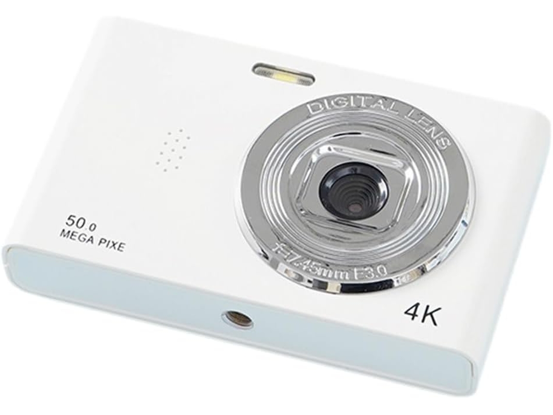 Cámara Digital 4k Para Viajes, Selfies, 50 Mp, Hd, Doble Lente, Zoom, Pantalla