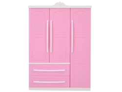 Armario de 3 puertas para muñecas, accesorios para muñecas, juguetes para niñas, regalo Kofihety