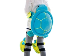 Conjunto de protección acolchada para rodillas y caderas con estampado de tortuga de peluche para patineta, patinaje, ciclismo y scooter.