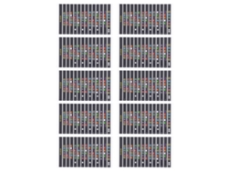 Ats-10 Hoja Pegatinas De Clavijero De Guitarra Con Notas Codificadas Y Escalas Para Principiantes T-101b