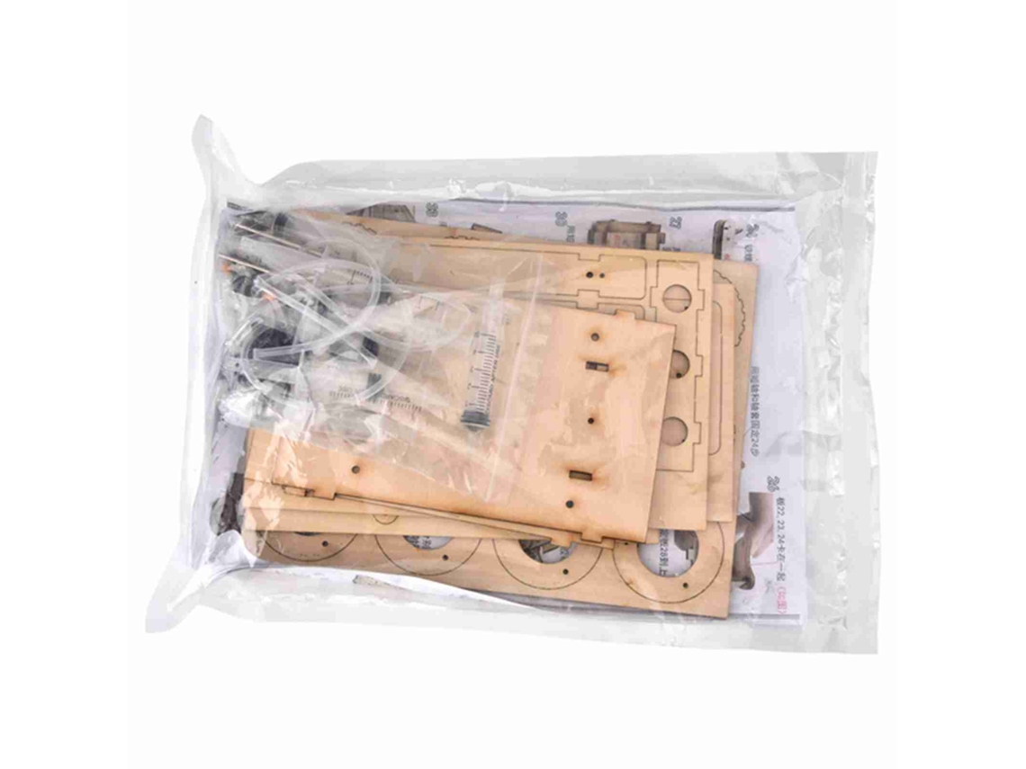 Kit De Montaje De Excavadora Manual Diy En Madera Juguete Modelo Hidráulico Experimento Excavadora Mould No.2