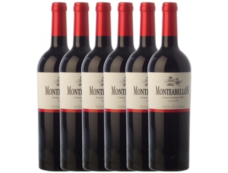 Vino MONTEABELLÓN Monteabellón 5 Meses Tempranillo Ribera Del Duero Roble (0.75 L - 6 unidades)