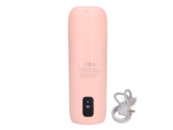 Hervidor De Viaje Con Pantalla Inteligente, 4 Modos De Calentamiento, Control De Temperatura, 350 Ml, Rosa.