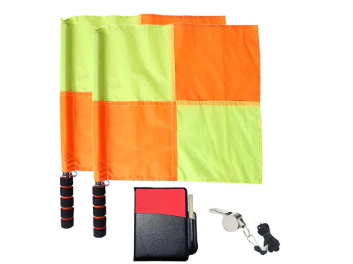 2026-conjunto De Banderas, Tarjetas Rojas Y Amarillas, Libreta, Lápiz Y Silbato De Acero Inoxidable Para Árbitros De Fútbol