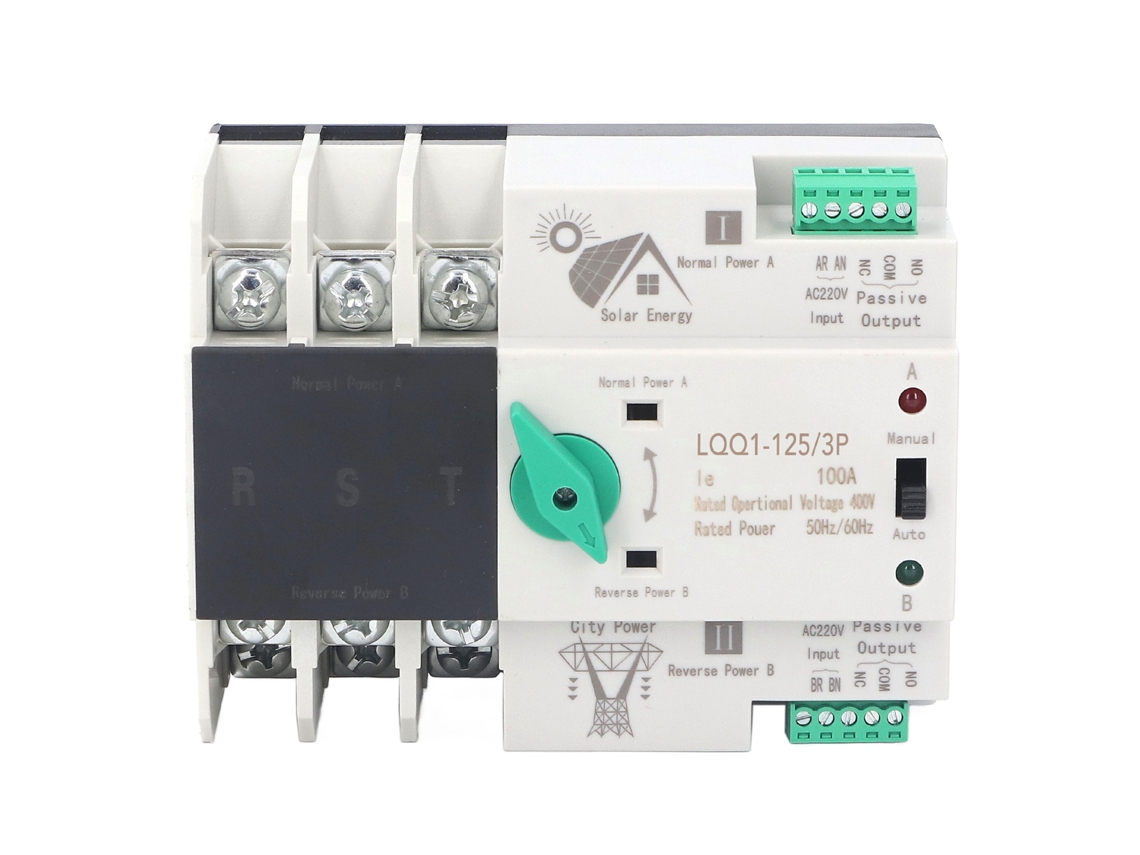 2026velora - Interruptor de transferencia doble automático 3P 100A, ignífugo, accesorios para generador AC400V