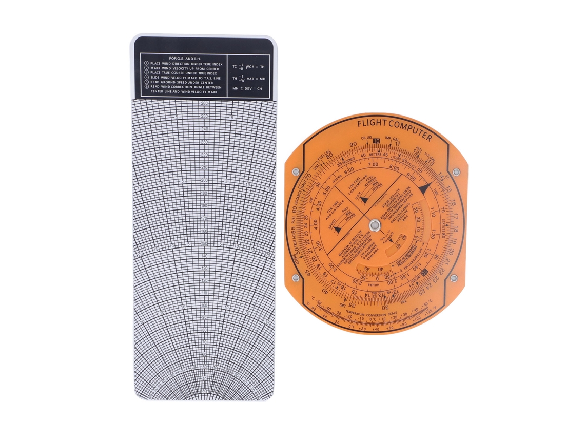 Calculadora De Vuelo Para Aviónica, Reglas De Navegación Militar, Plástico, Naranja, 96 G