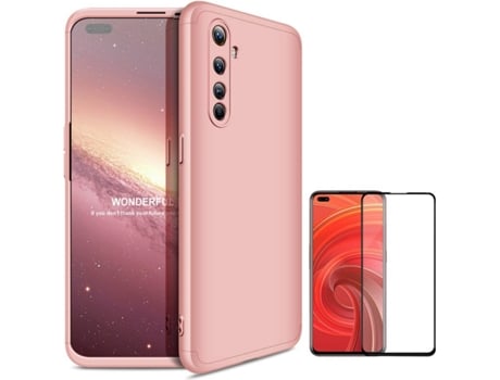 Carcasa y Protector Realme X50 Pro Slim armor 360º Rosa