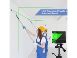 Nivel Láser Con 2 Líneas Verdes Y Función De Autonivelación (4°) Para Construcción Y Decoración - Herramienta Portátil