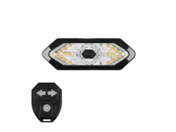 Luz Trasera Para Bicicleta Con Intermitente, Resistente Al Agua, Led Recargable Por Usb Con Mando A Distancia Para Ciclismo Nocturno.