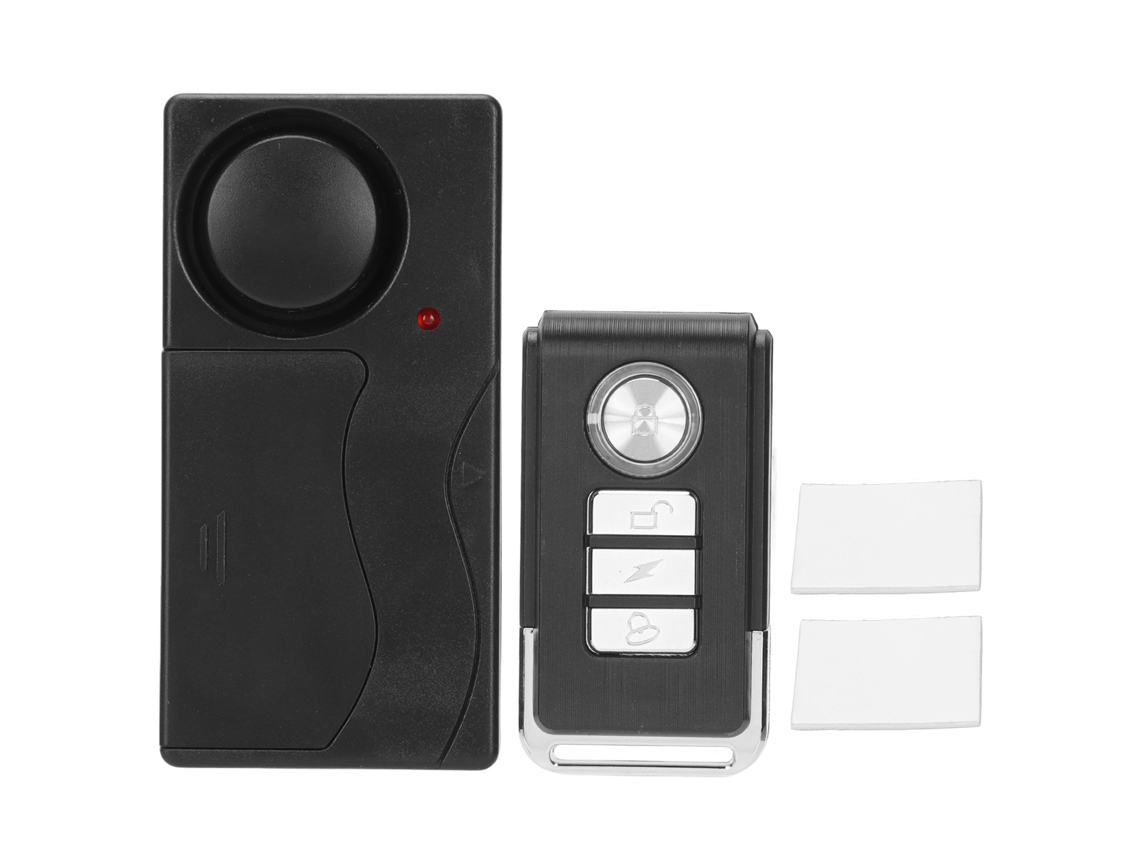 Alarme De Vibração Sem Fio 110db Com 10 Níveis De Sensibilidade Ajustável, Controle Remoto Para Bicicleta, Porta E Janela