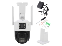 Cámara de vigilancia exterior HD de 5 MP con doble lente, clasificación IP66 | Sin marca