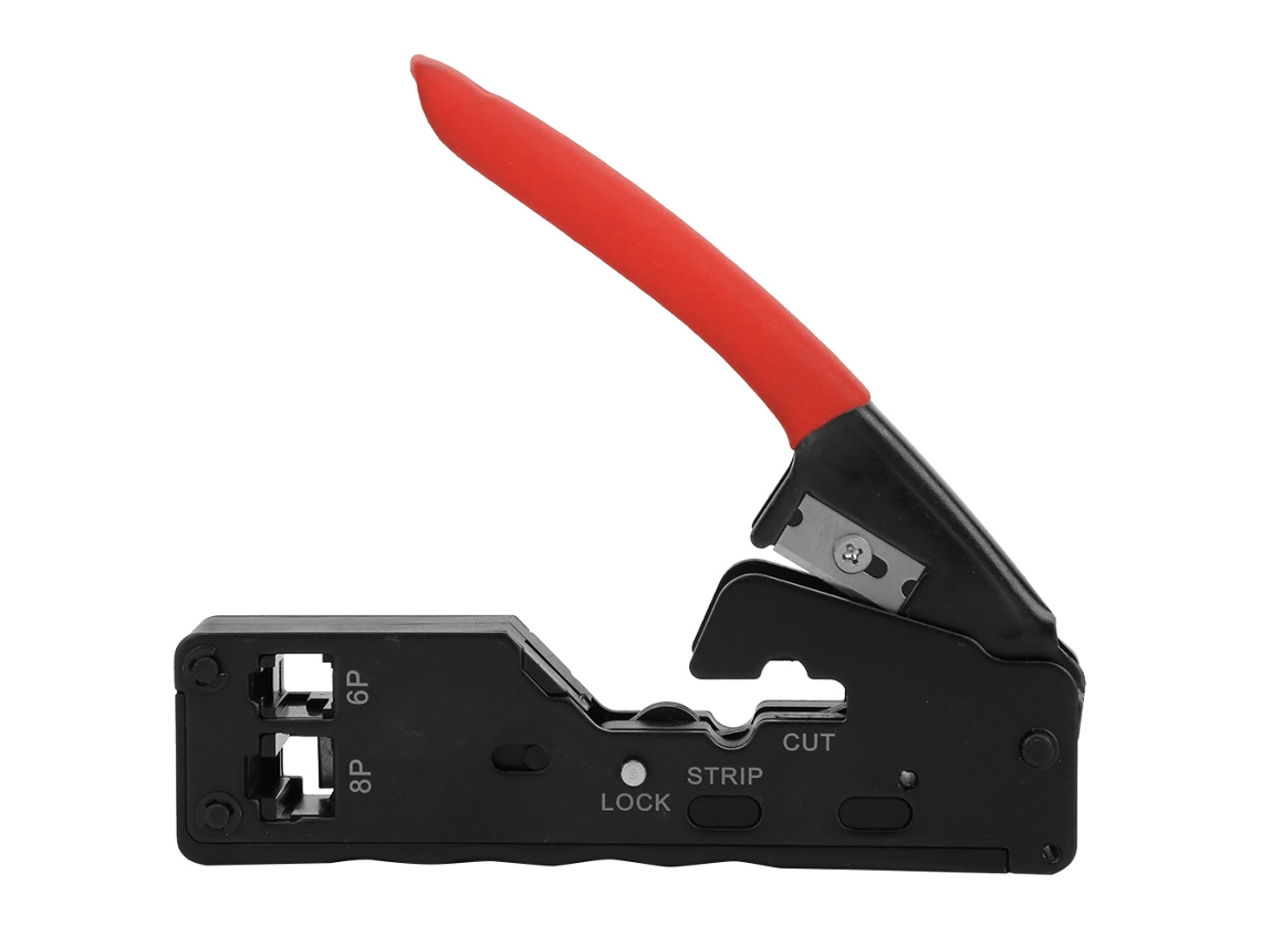 Herramienta De Crimpado Multifuncional Para Cables De Red 6p8p A Rj45 Rj11 Con Herramienta De Pelado Y Corte.