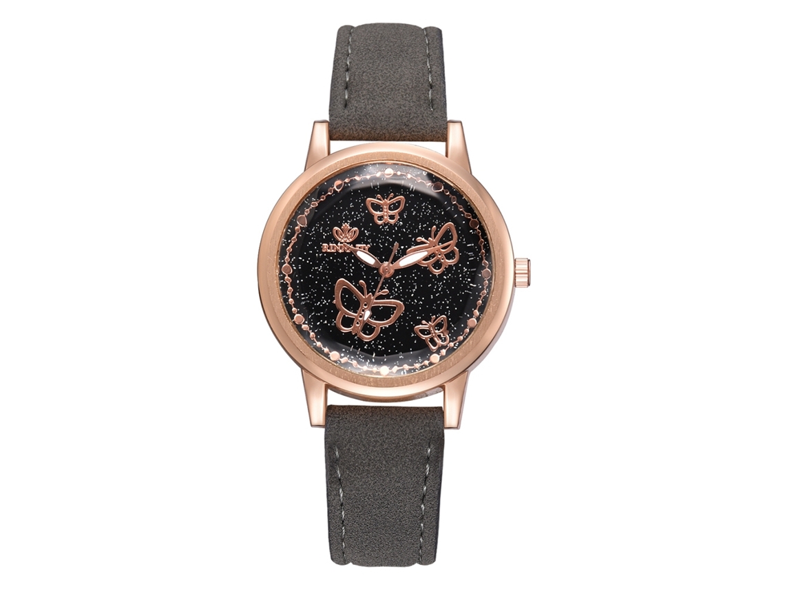 Reloj De Pulsera Fino De Piel Sintética Para Mujer Con Esfera Redonda Grande, Números Y Movimiento De Cuarzo (verde).