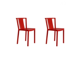 RESOL NEUTRA Set 2 Silla Interior Exterior Rojo