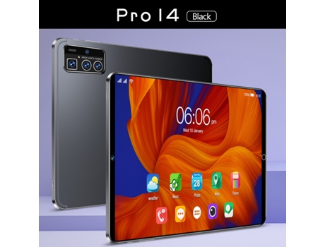 Tablet PRITOM 14PRO + Teclado Bluetooth + Funda de Cuero + Auriculares + Stylus Pen (10'' - 64 GB - 4 GB RAM - Wi-Fi+4G - Blanco)