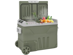 Nevera Portátil Eléctrica 45l Refrigerador De Coche 12v/24v -20℃ A +20 ℃ Con Pantalla Led Táctil 64,5x43,5x53 Cm Verde
