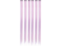 Extensiones Para Moño, Juego De 6/12 Extensiones Sintéticas Con Clip En Una Sola Pieza, Color