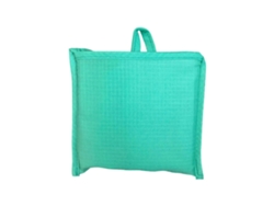 Bolsa de compras plegable de gran capacidad con asas reforzadas para artículos pesados, ideal para ir de compras y viajar. Color: Verde