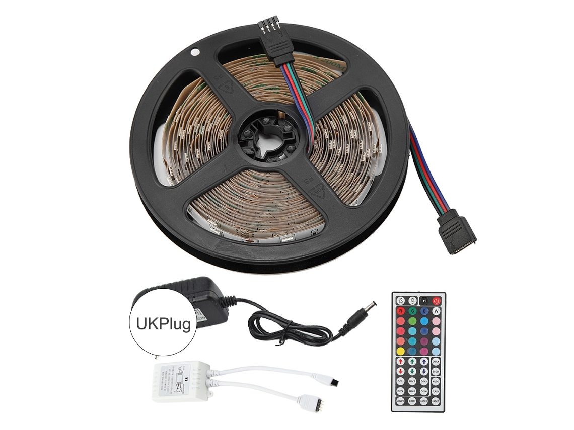 Tira De Led Rgb De 5 M Con 150 Led, Luz Decorativa Para El Hogar, Tienda, Restaurante, Flexible.