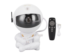 Yncm2026-proyector De Estrellas Astronauta Con Luz Nocturna Rgb 360° Rotación Usb 5v Para Decoración De Dormitorio Y Sala De Juegos