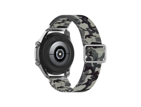 Correa de Silicona 22mm ajustable para Samsung Galaxy Watch3 45mm/Huawei Watch GT 2 Pro - camuflaje gris