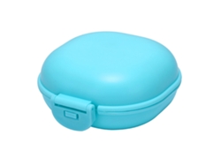 Jabonera portátil impermeable con tapa a presión de PP para viajes, hogar, hotel y dormitorio.