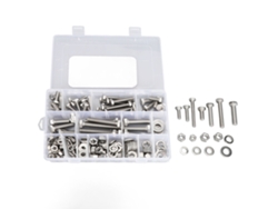 Kit de tornillos y tuercas de acero inoxidable, 246 piezas