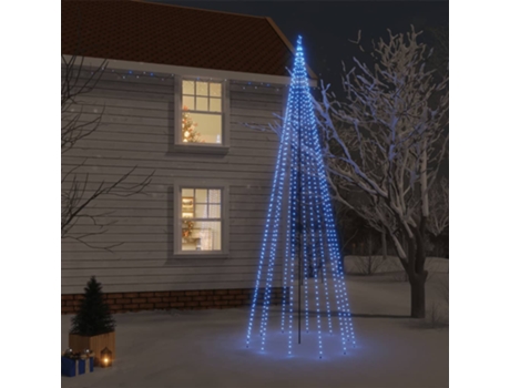 vidaXL Árbol de Navidad con pincho 732 LED azul 500 cm