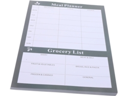 Besportble Planificador De Comidas Semanal Con Hojas Desprendibles Y Compras 25.30 X 17.80 X 0.70 Cm Pulgad...