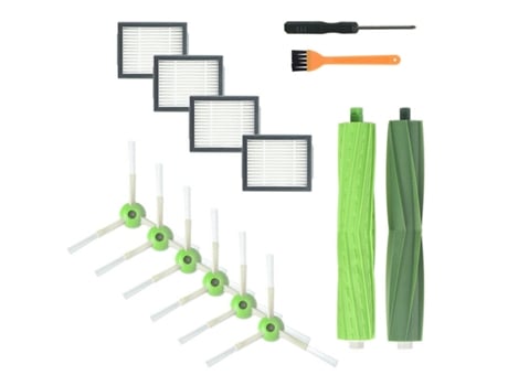 Mian-cepillos de rodillos de goma, cepillos laterales, filtros, piezas de repuesto para Irobot Roomba I7 I7/I7 Plus E5 E6, piezas de aspiradora