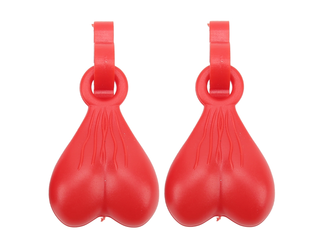 1 Par De Bonitos Y Elegantes Adornos De Abs Para Pantuflas, Decoración De Zapatos, Bola Colgante, Regalo De Cumpleaños, Rojo