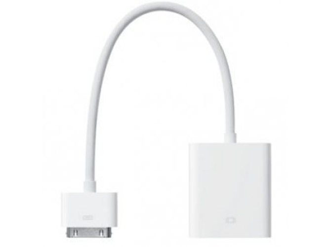 Adaptador APPLE MC552ZM/A (iPad - Lightning - VGA - 1 Puerta) — VGA /Blanco