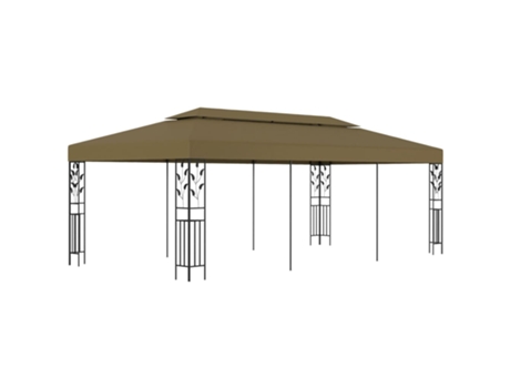MAISON EXCLUSIVE Cenador gris taupe 6x3 m 180 g/m²