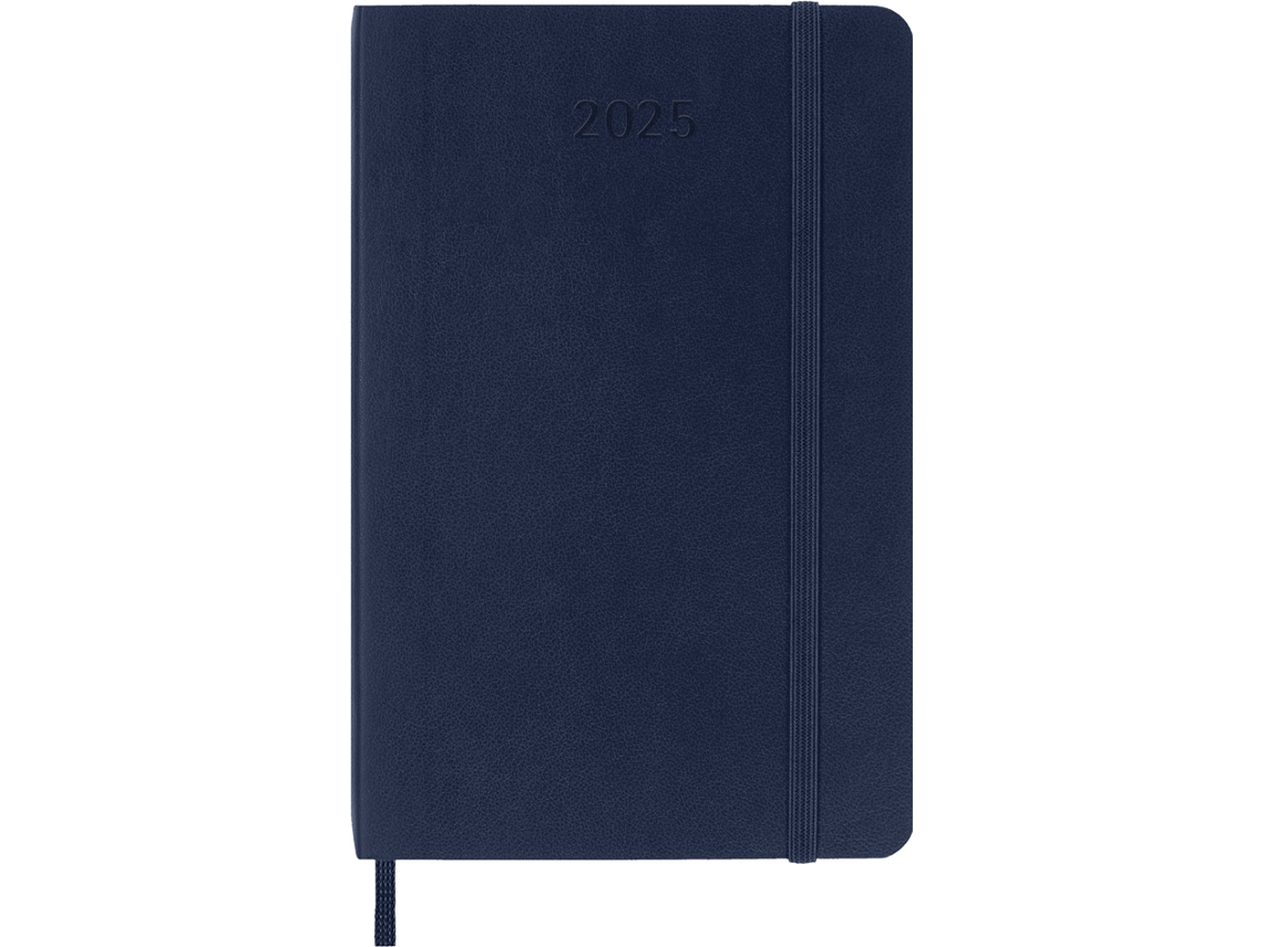 Calendario de Libro MOLESKINE 2025 Semanas XL/A4 Tapa Blanda Azul