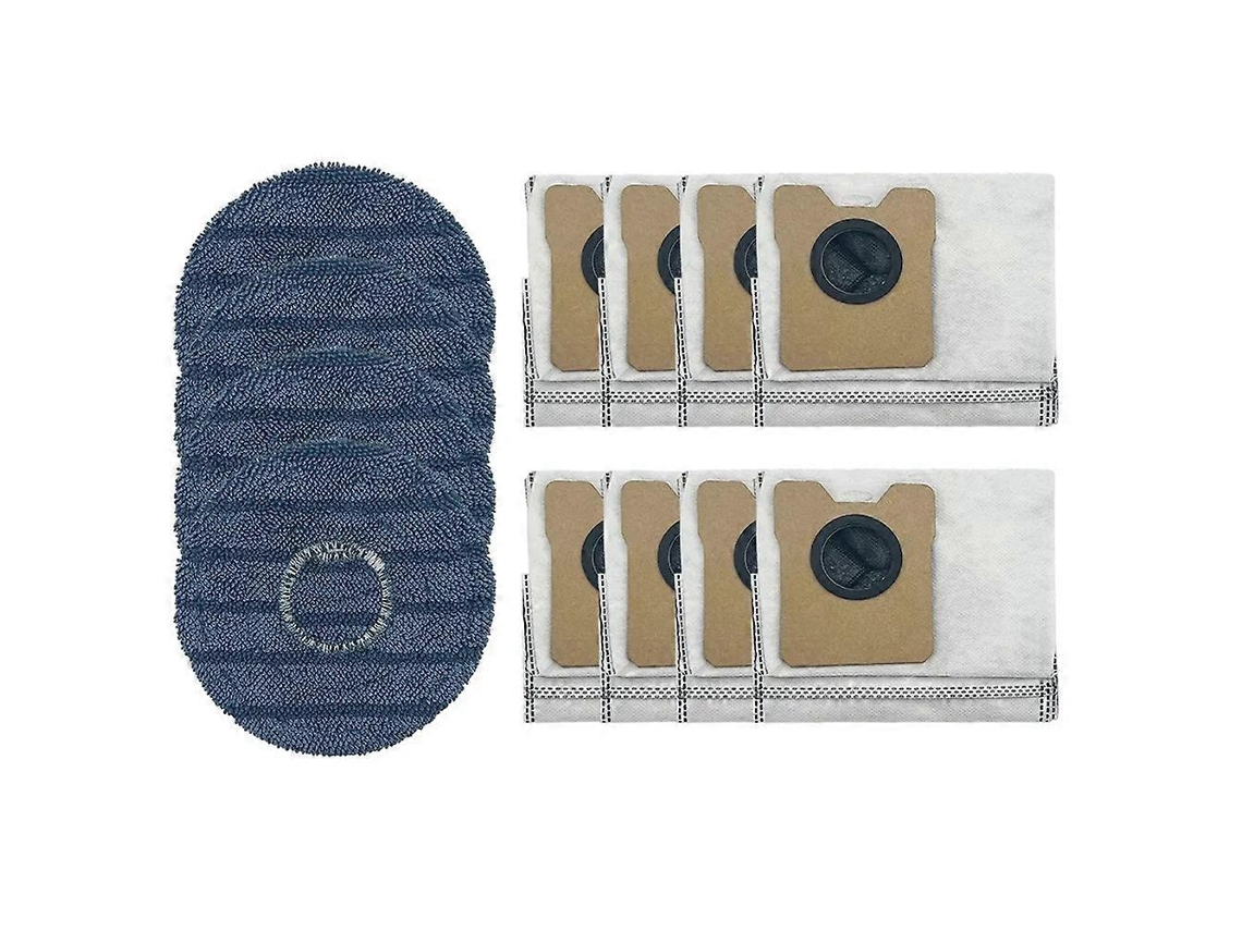 Kit de paños y bolsas para aspiradora robot Omni C20 para limpieza del hogar.