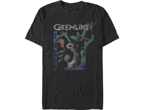 Camiseta Unisexo DEEPSTONE What You See Isn't Always What You Get Gremlins Negro (XXXL)