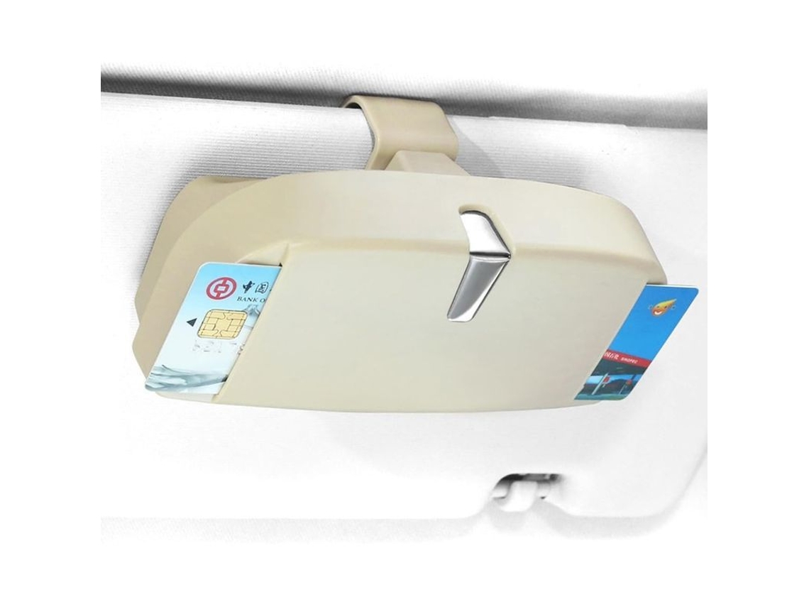 Soporte Para Gafas De Coche Con Ranuras Para Tarjetas, Diseño Universal, Duradero Y Resistente A Los Arañazos Para Gafas De Sol Y Gafas Graduadas.