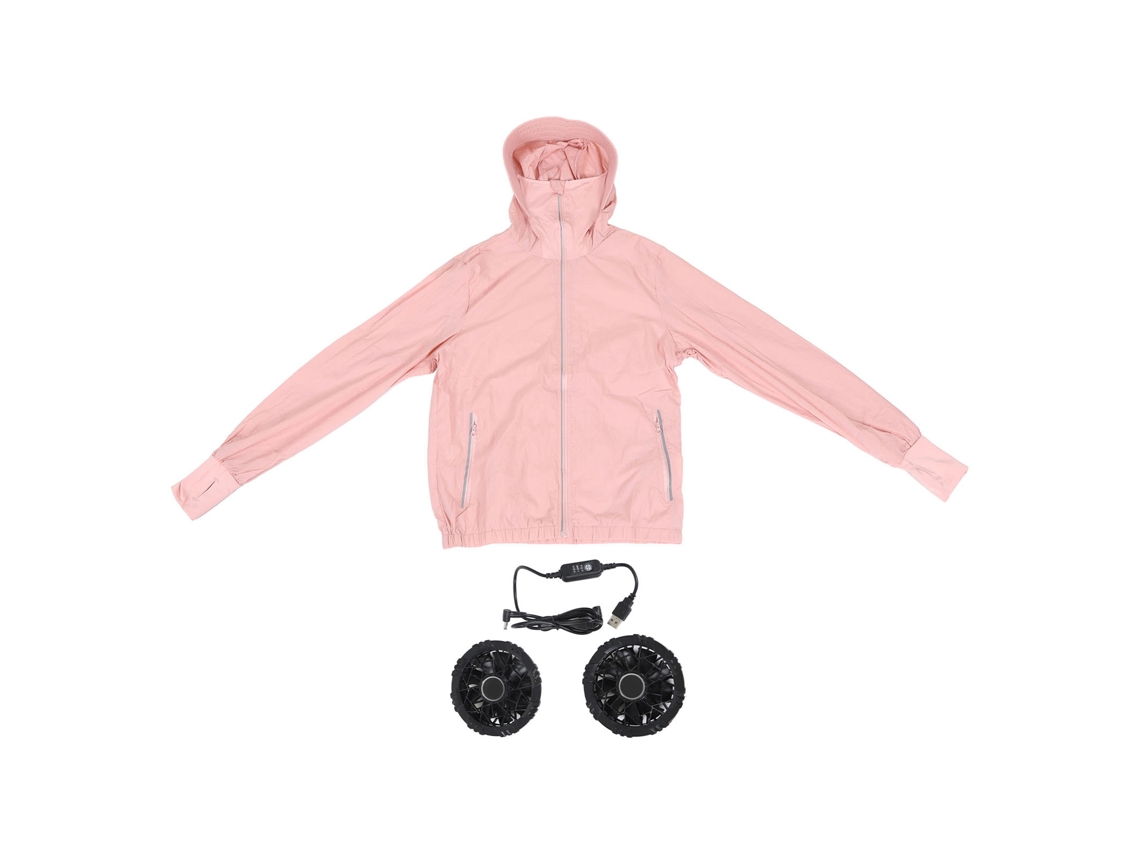 Chaqueta De Verano Con Aire Acondicionado, Chaqueta Con Ventilador De Refrigeración, Para Ciclismo, Protección Solar, Talla M, Rosa.