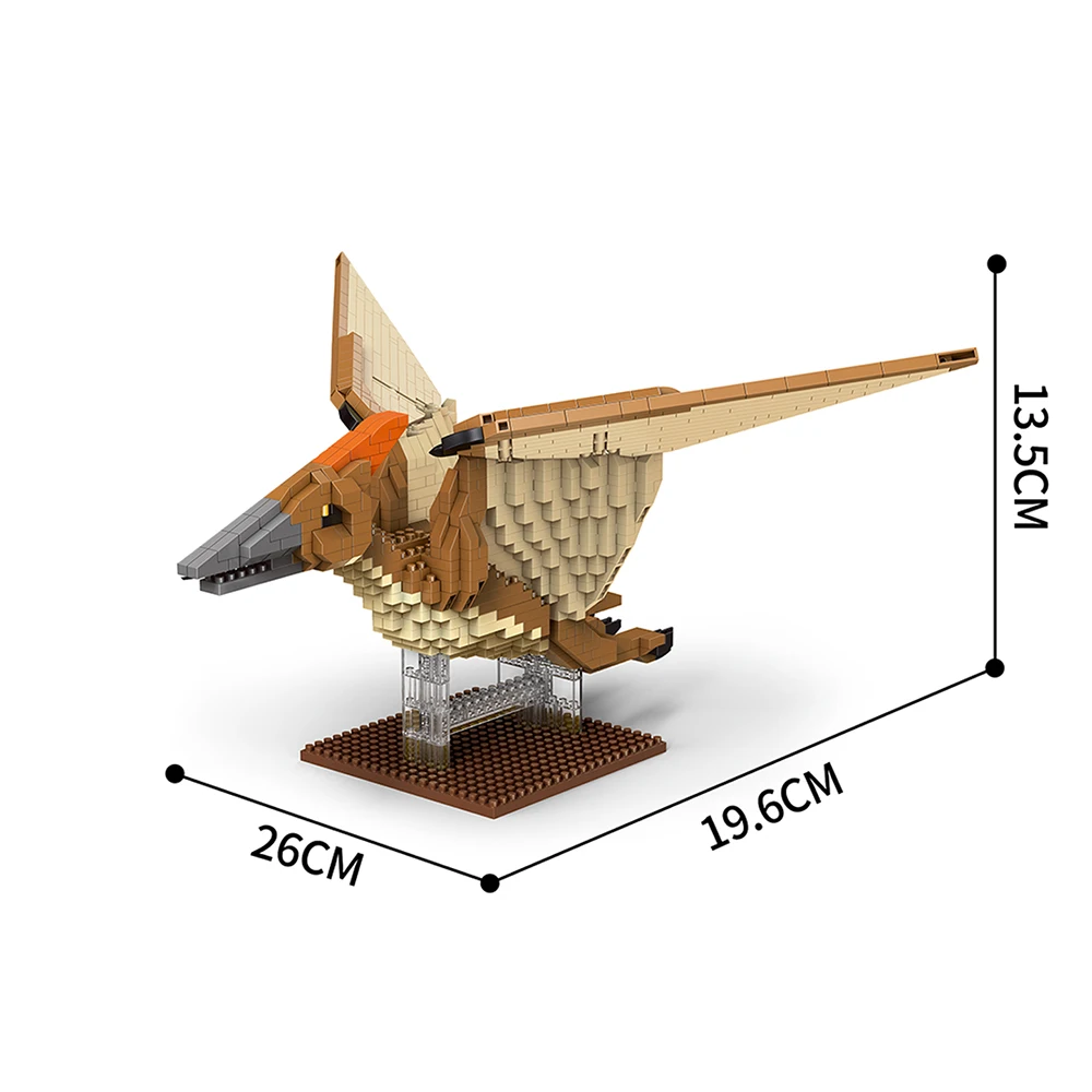 Modelos de dinosaurios para armar, juguetes de rompecabezas en miniatura con bloques de construcción.