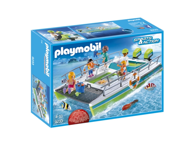 playmobil barco vistas fondo marino