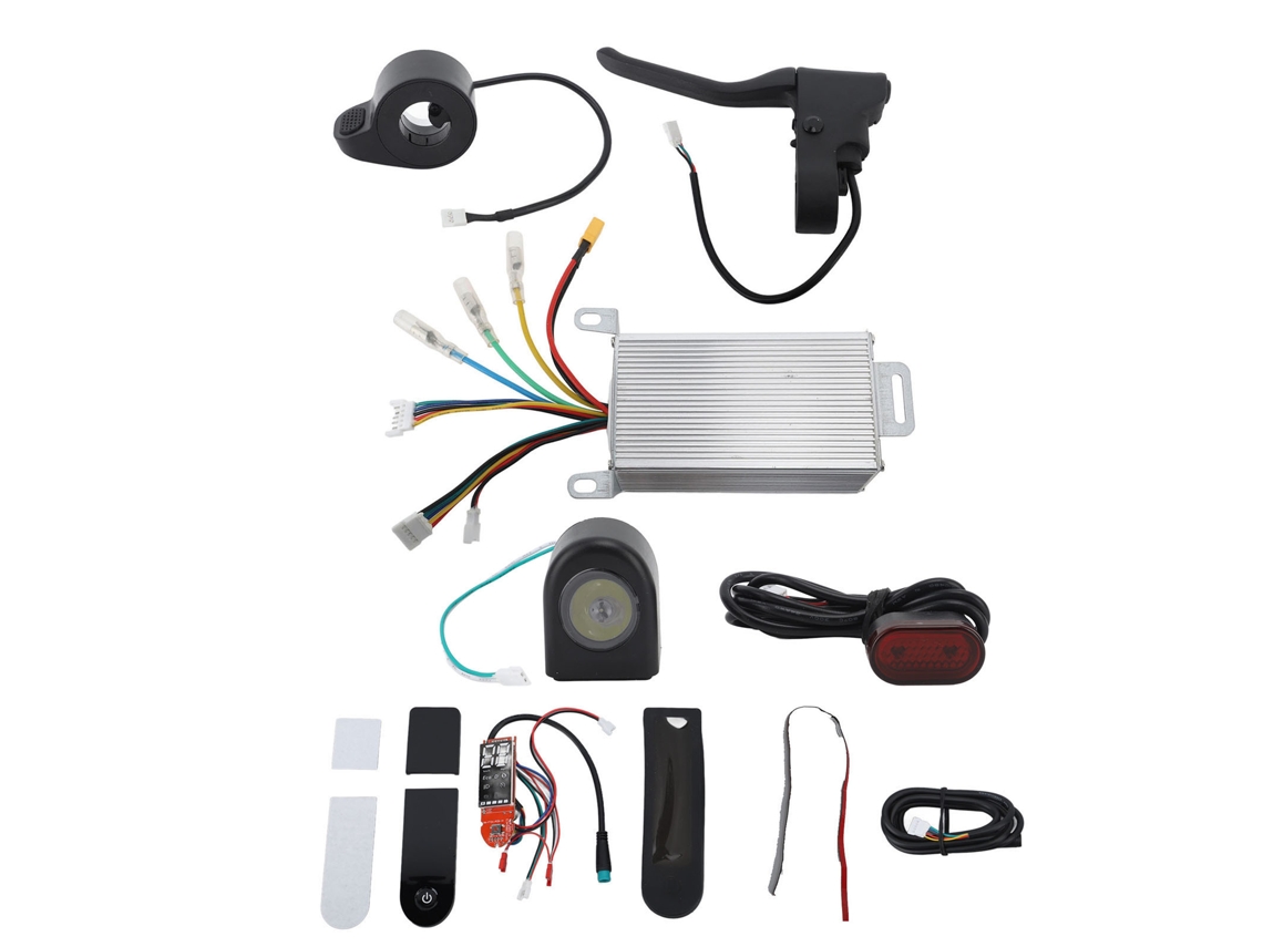 Kit De Control Para Patinete Eléctrico Xiaomi De 36 V Y 350 W Con Panel De Visualización, Acelerador, Freno Y Luces.