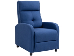 Sillón Reclinable Manual De 155° Y 150 Kg, Color Azul.