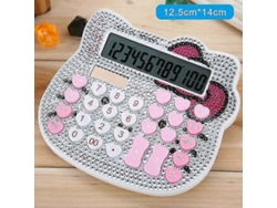 2026-calculadora De Escritorio Gatito Cristal Diamante Cute Para Oficina Escuela Hogar Uso Nuevo