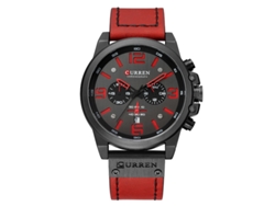 Reloj Multifuncional De Cuarzo Para Hombre Con Correa De Cuero, Elegante Reloj Deportivo Informal.
