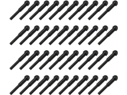 Lot De 100 Silencieux En Caoutchouc Noir Para Ciseaux De Coiffure Y Tondeuse Accesorios Anti, B...