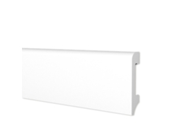 Rodapié Bc Cepillado En Polímeros Hi-Tec Equalwood 75X14Mm Aluminio Blanco Negro Etc. ETERNAL PARQUET Blanco