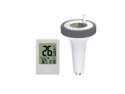 Termómetro À Eau De Piscine Flottant Sans Fil, Monitor De Temperatura Lcd Numérique L'eau Bain, Le