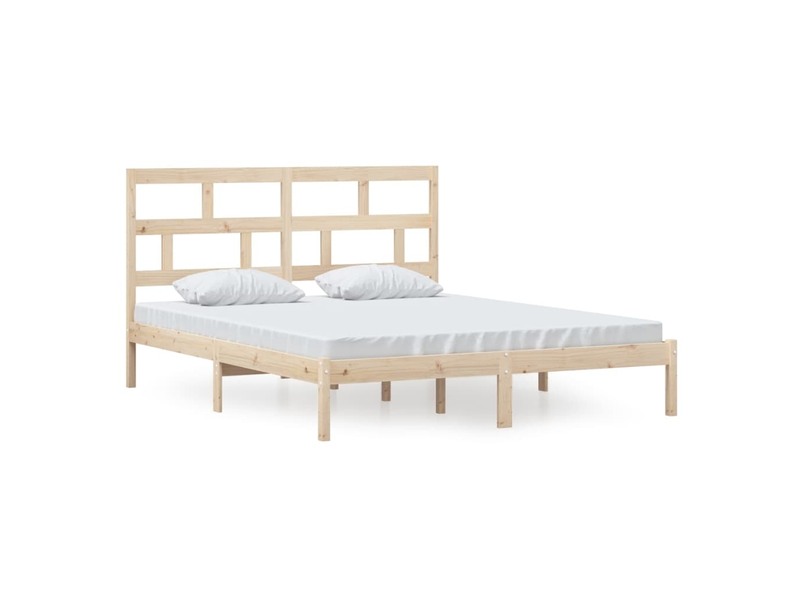Maison Exclusive - Estructura De Cama De Madera Maciza De Pino 160x200 Cm