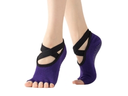 2026-calcetas Antideslizantes Para Mujer Open Toes Grip Pilates Ballet Gimnasia Baile Temporada Todas
