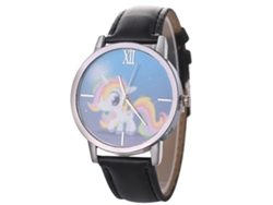 Reloj De Pulsera Analógico De Cuarzo Unisex A La Moda Con Esfera Redonda, Negro, Zhoulianfa